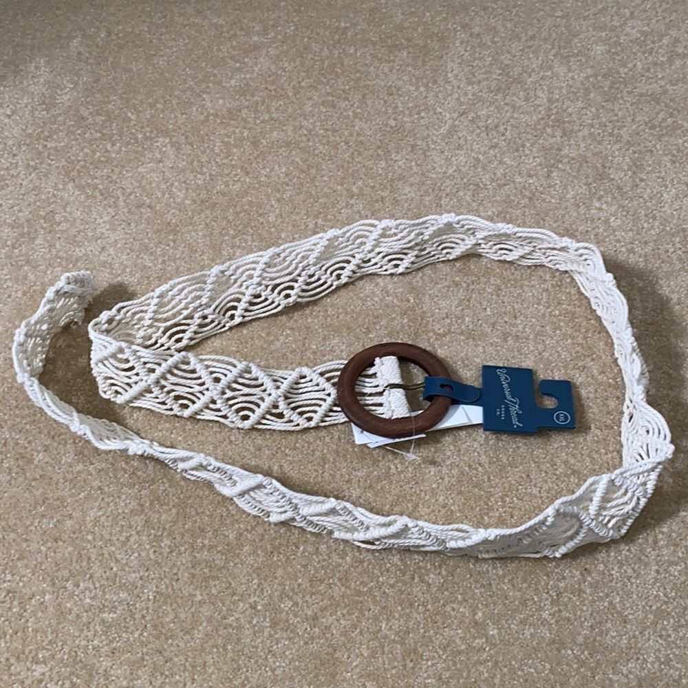 Women’s Belt 100% Woven Cotton Body XXL NWT